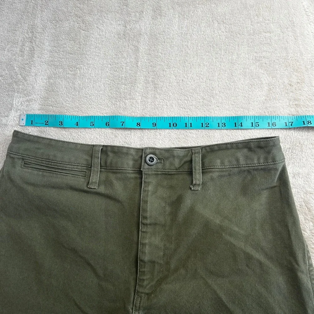 Madewell‎ Olive Green Utility Shorts Womens Size 31 Patch Pocket Canvas Fatigue